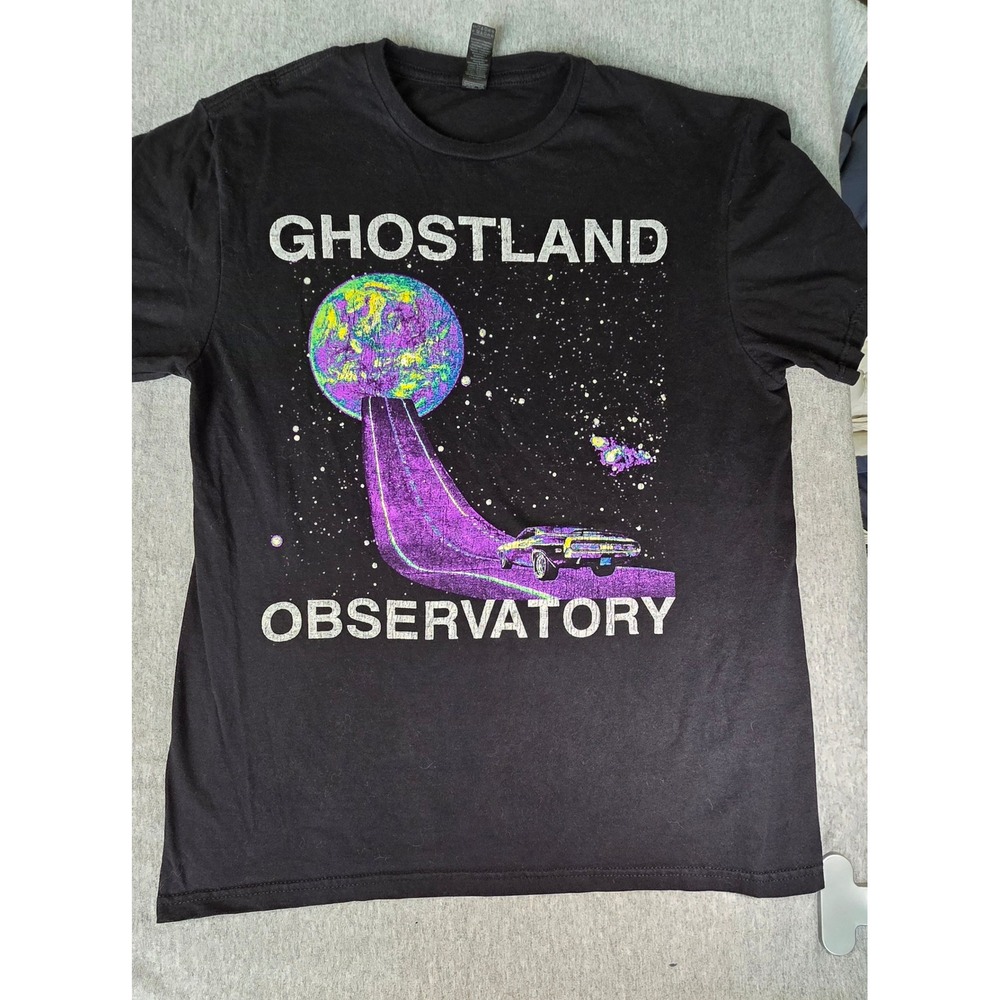 Ghostland Observatory Band T-Shirt Mens Medium Black Psychedelic Space Graphic